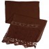 Designer Net Stole- Chocolate Brown